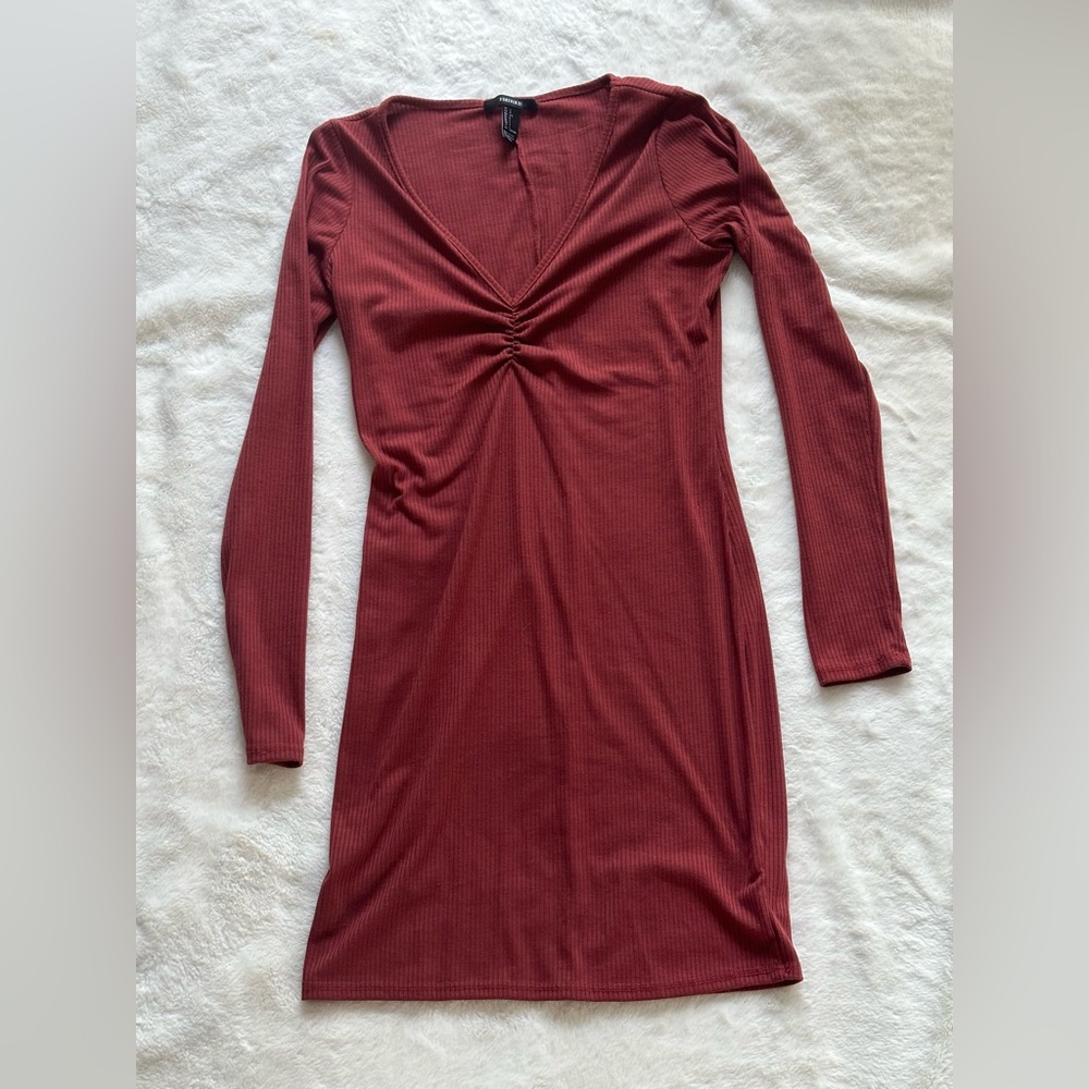 Forever 21 size L orange red dress